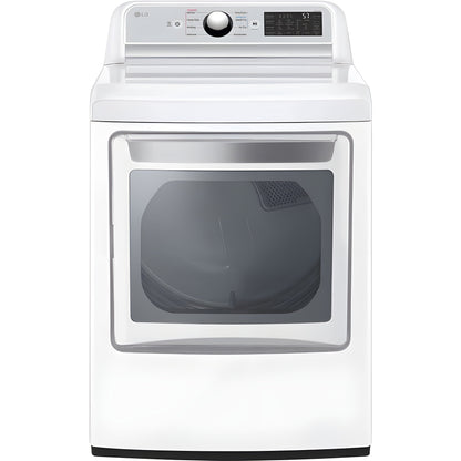 LG 7.3-Cu. Ft. Ultra Large Capacity Smart wi-fi Enabled Rear Control Electric Dryer with EasyLoad Door (DLE7400WE)