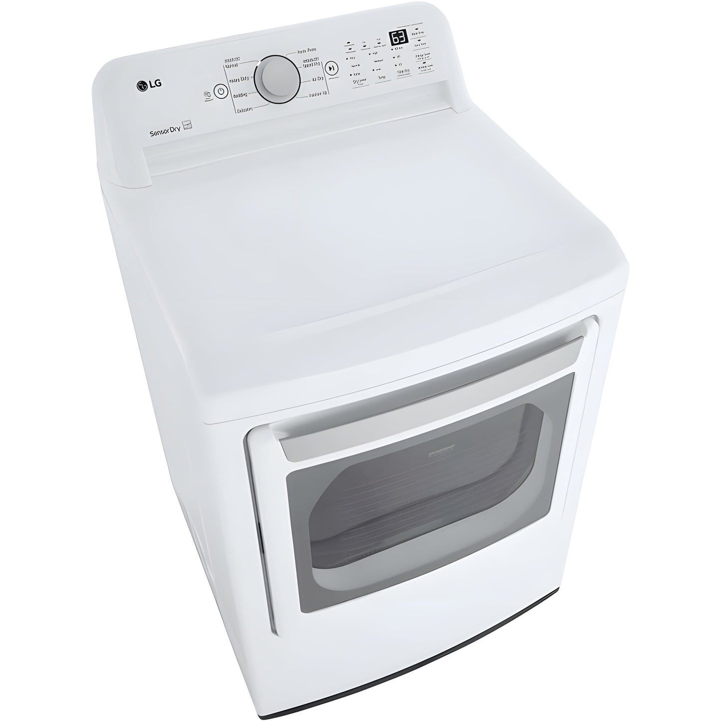 LG 7.3-cu. ft. Ultra Large Capacity Electric Dryer with Sensor Dry Technology in White (DLE7150W)