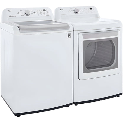 LG 7.3-cu. ft. Ultra Large Capacity Electric Dryer with Sensor Dry Technology in White (DLE7150W)