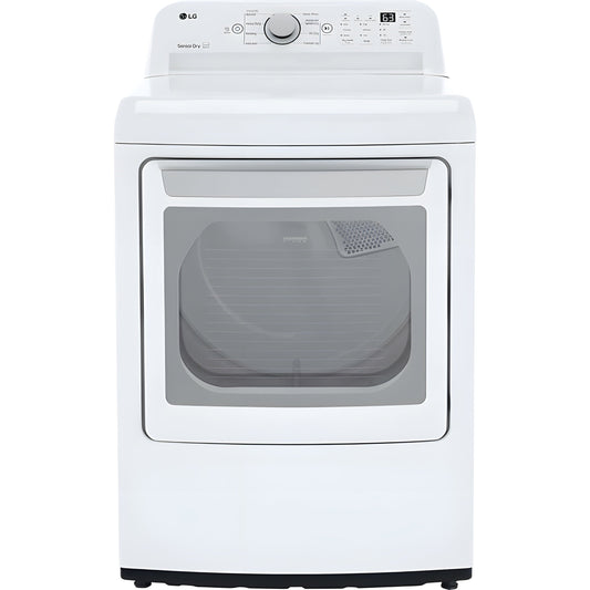 LG 7.3-cu. ft. Ultra Large Capacity Electric Dryer with Sensor Dry Technology in White (DLE7150W)