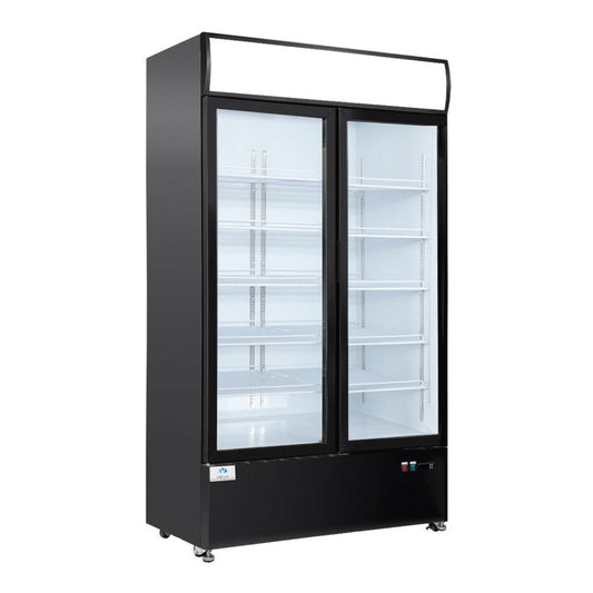 Chef AAA - LG-960M2WP 49" Commercial 2 Glass Door Refrigerator Swing Merchandiser - LG-960M2WP