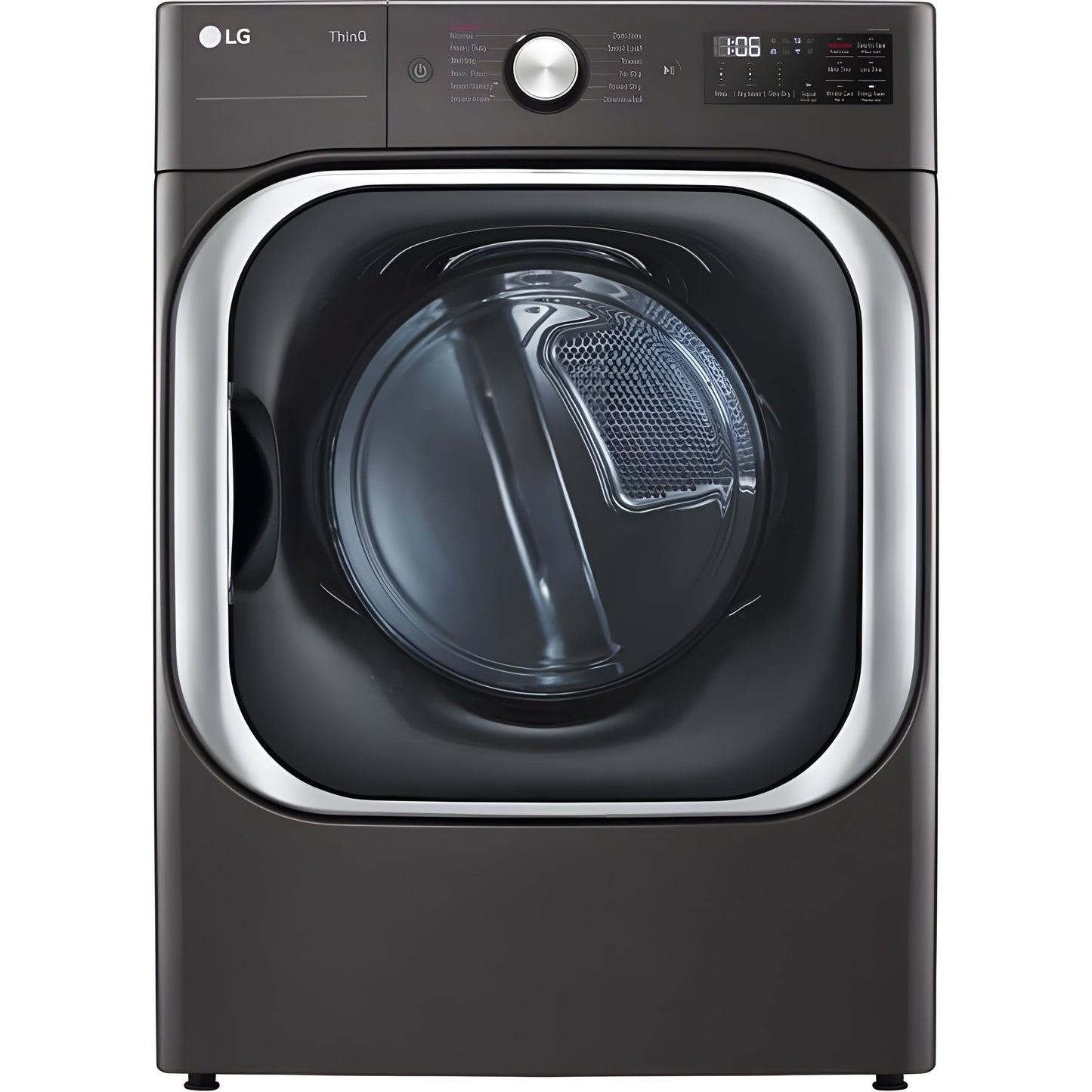LG 9.0-Cu. Ft. Mega Capacity Smart Wi-Fi Enabled Front Load Electric Dryer with TurboSteam and Built-In Intelligence (DLEX8900B)
