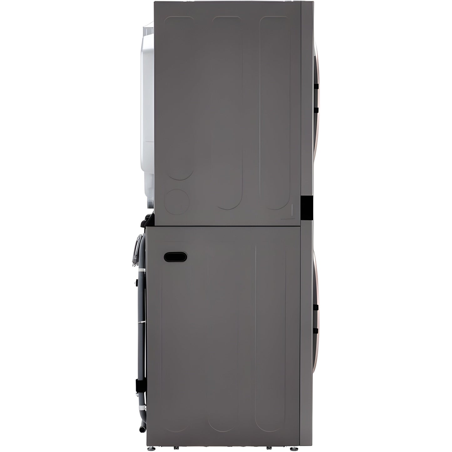 LG WashTower Single Front Load Unit with Center Control, 4.5-Cu. Ft. Washer and 7.4-Cu. Ft. Electric Dryer in Graphite (WKE100HVA)