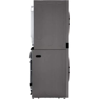 LG WashTower Single Front Load Unit with Center Control, 4.5-Cu. Ft. Washer and 7.4-Cu. Ft. Electric Dryer in Graphite (WKE100HVA)