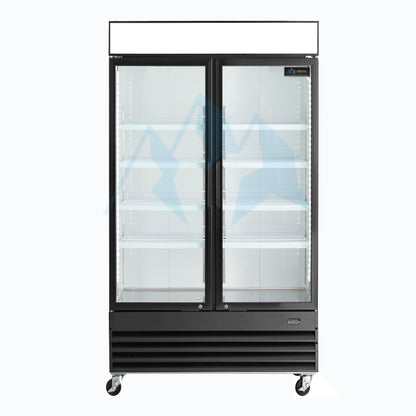 Chef AAA - P688, Commercial 41" 2 Glass Door Refrigerator 21 cu.ft.
