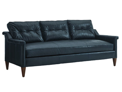 Modway Furniture Whitehall Leather Sofa - Luxurious Upholstered Seating with Ultra Down Comfort and Stylish Design