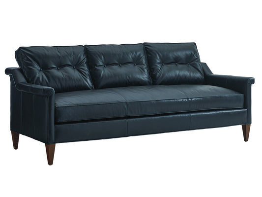 Modway Furniture Whitehall Leather Sofa - Luxurious Upholstered Seating with Ultra Down Comfort and Stylish Design