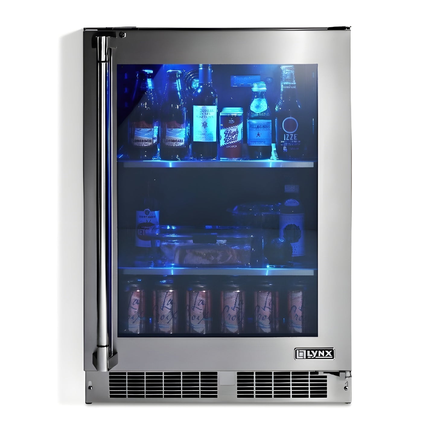 Lynx 24-Inch Outdoor Glass Door Refrigerator - LN24REFGL/R