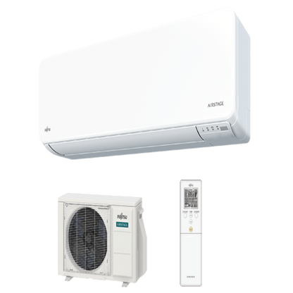 Mitsubishi Fujitsu 9,000 BTU 26.5 SEER Mid-Tier Wall Mounted Single Zone System - R410A - FJ-AOUH09LMAS1-ASUH09LMAS