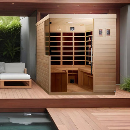Dynamic Saunas La Sagrada 6 Person Ultra Low EMF FAR Sauna - DYN-5860-01