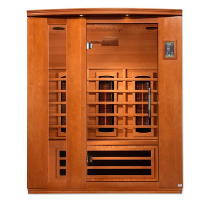 Dynamic Saunas Lugano 3 Person Low EMF Infrared Sauna (DYN-6336-02) - DYN-6336-02
