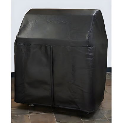 Lynx Carbon Fiber Vinyl Cover for 54-Inch Freestanding Gas Grill with Side Burner - CC54FCB