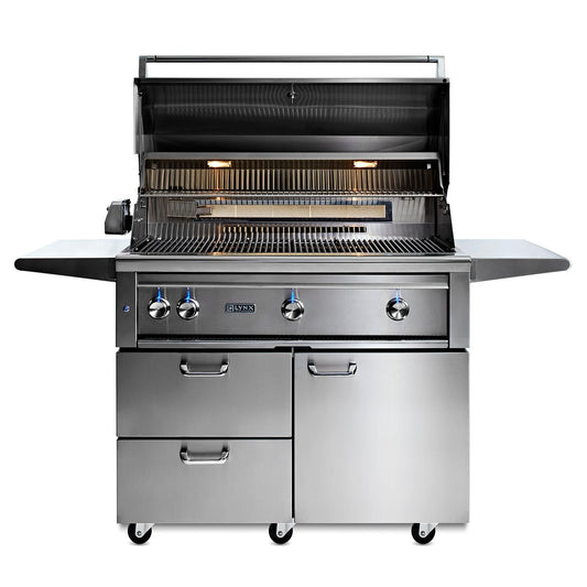 Lynx 42-Inch Professional Gas Grill On Cart with All Trident Infrared Burners - L42ATRF-LP/NG