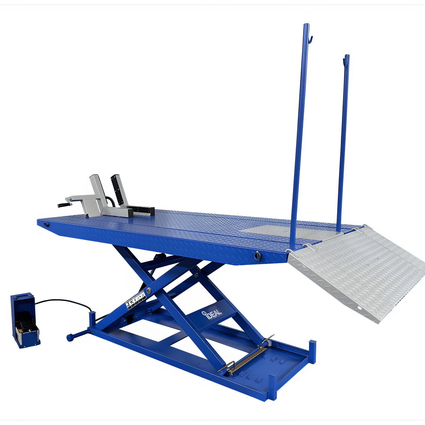 Tuxedo 1,500 lb High Rise Motorcycle Lift Bench w/ Vise, Sides, Balance Bar, Pump -M-1500C-HR