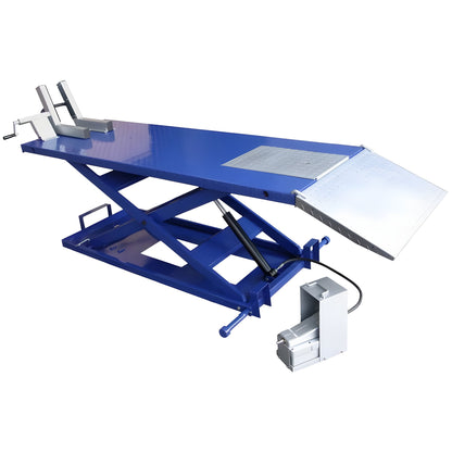 Tuxedo 1,500 lb High Rise Motorcycle Lift Bench w/ Vise, Sides, Balance Bar, Pump -M-1500C-HR