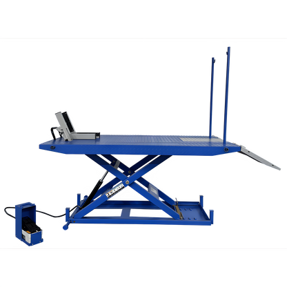 Tuxedo 1,500 lb High Rise Motorcycle Lift Bench w/ Vise, Sides, Balance Bar, Pump -M-1500C-HR