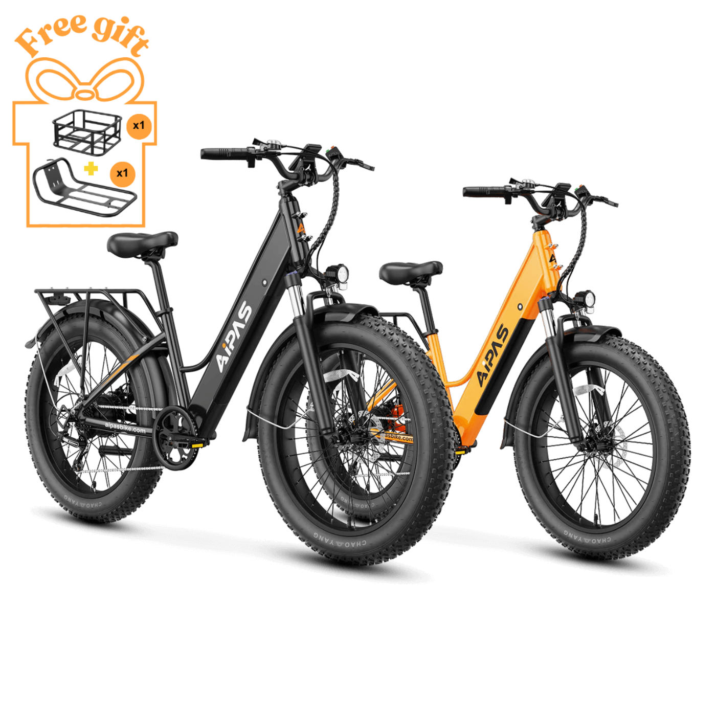 Aipas  Ebike Combo Sale M1*2 - Combo_M1-BK_and_M1-OR