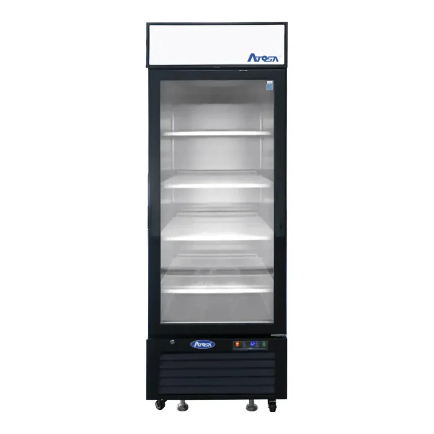 Atosa MCF8722GR 31.5" Glass Merchandiser, 1 Section, Black Exterior 19.4 Cu.Ft - MCF8722GR