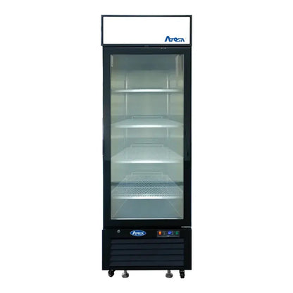 Atosa MCF8725GR 24.2" Glass Merchandiser, 1 Section, Black Exterior 11.1 Cu.Ft - MCF8725GR