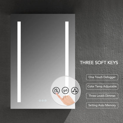 Blossom Pillar – 24 Inches LED Medicine Cabinet - MCL1 2432L