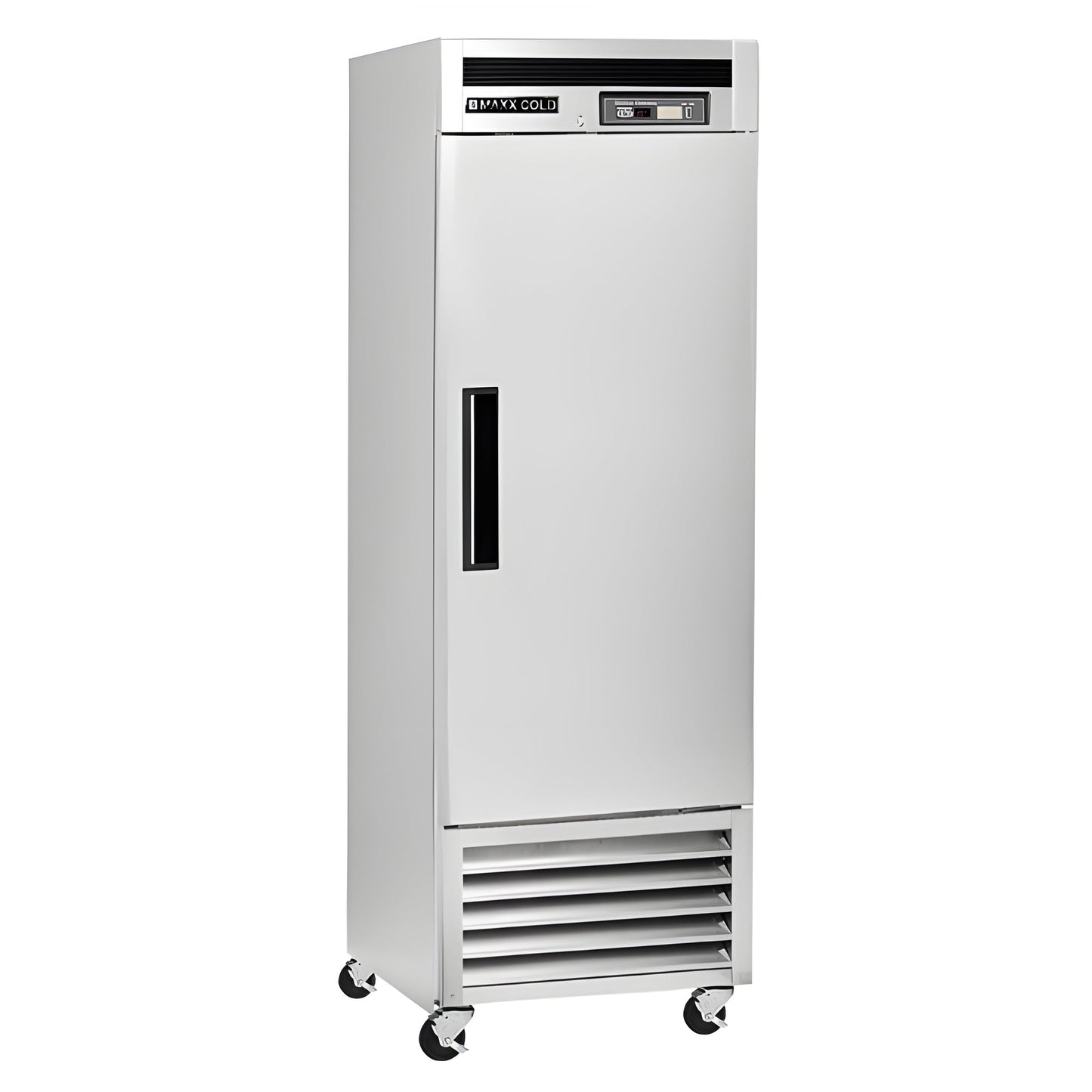 Maxx Cold Single Door Reach-In Refrigerator, Bottom Mount, 23 cu. ft., Stainless Steel - MCR-23FDHC