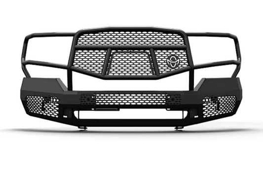 Ranch Hand MFG151BM1 2015-2019 GMC Sierra 2500/3500 Midnight Series Front Bumper With Grille Guard - MFG151BM1