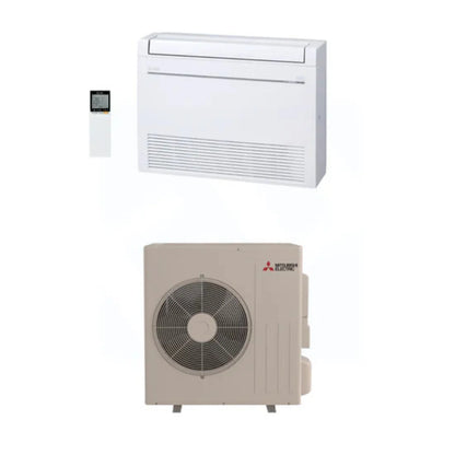 Mitsubishi MFZ-KX18NL & SUZ-AA18NL 18,000 BTU 17.2 SEER2 Floor-Mounted Heat Pump System - R454B - MFZKX18NL