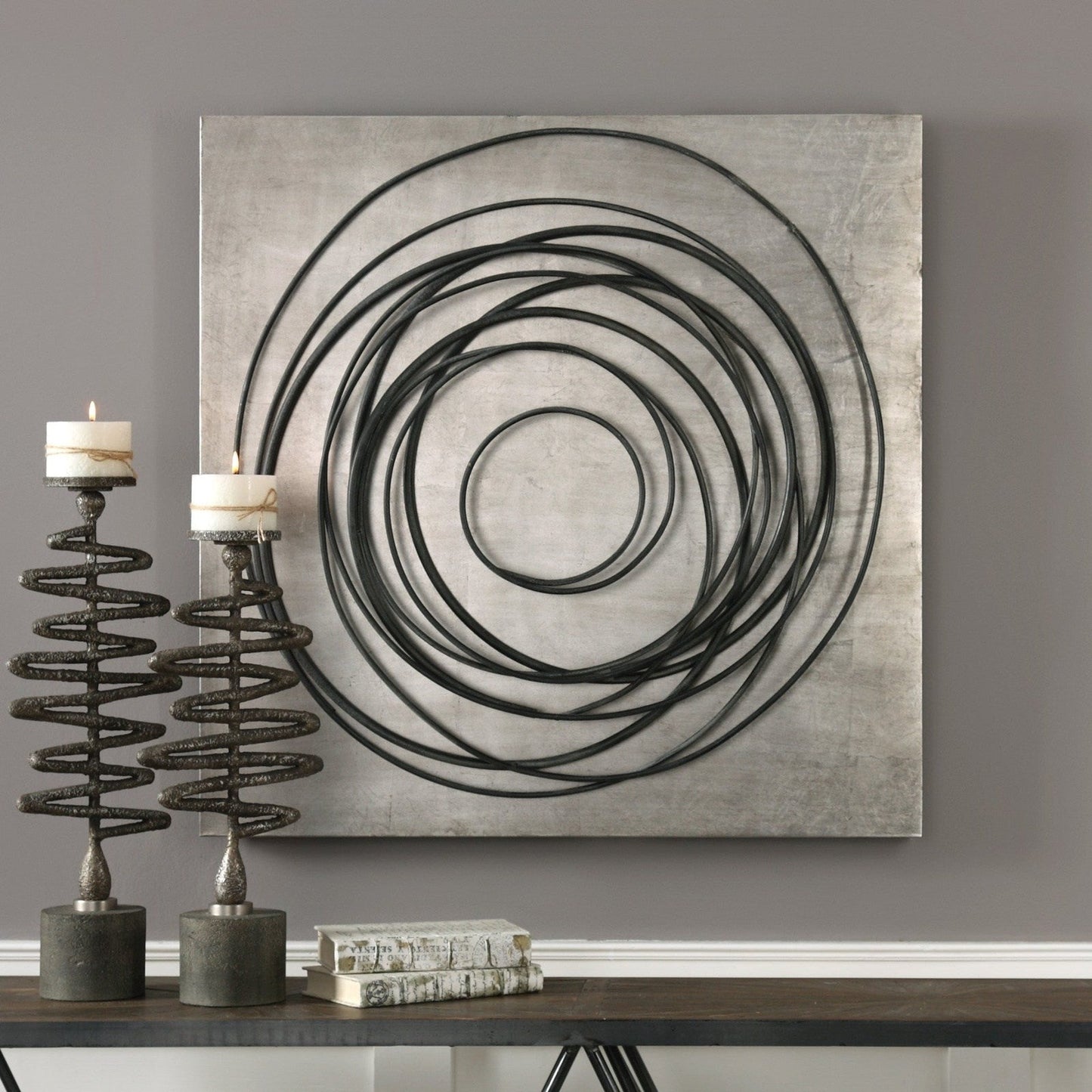 Uttermost Whirlwind Iron Coils Wall Art 04105 - 04105