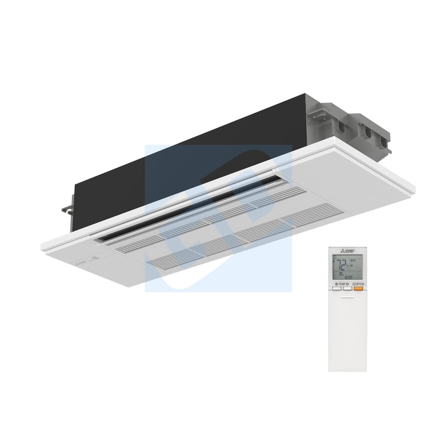 Mitsubishi KP 9,000 BTU EZ FIT One-Way Ceiling Cassette Unit - MLZ-KP09NA2-U1