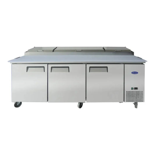 Atosa MPF8203GR 93" Pizza Prep Table, 12 Pans 68 Cu.Ft - MPF8203GR