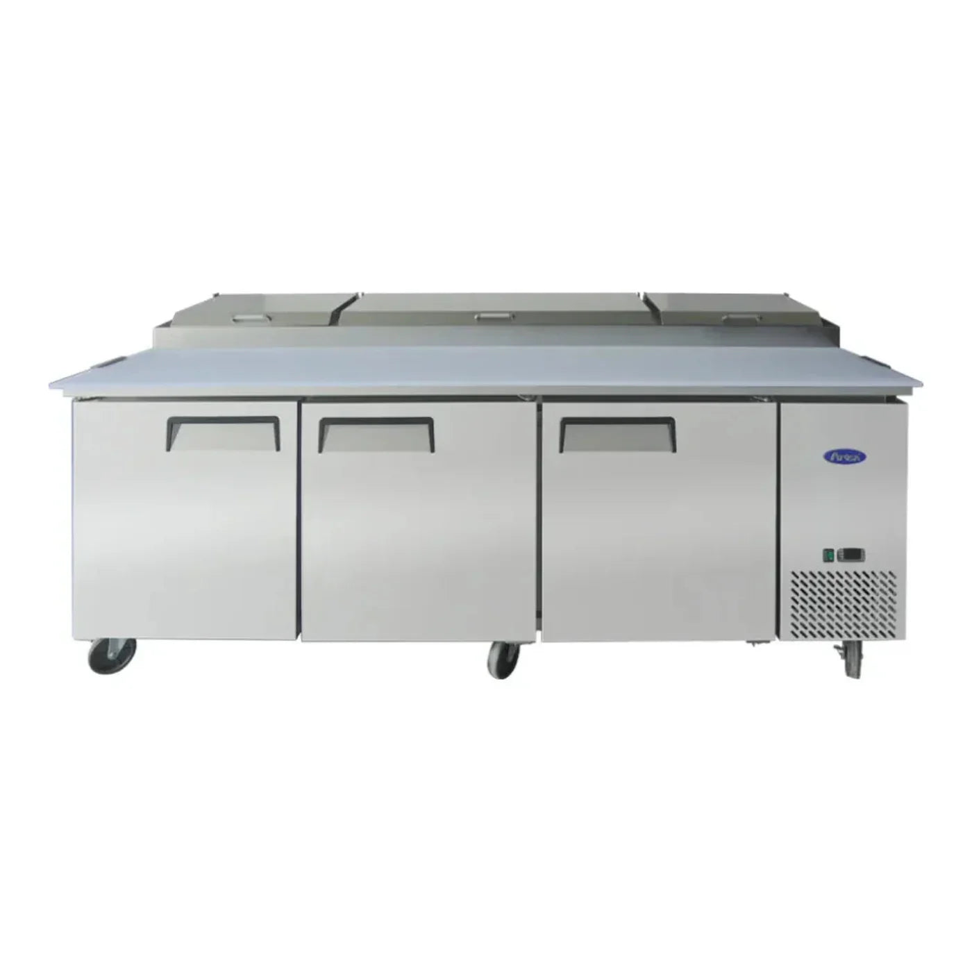 Atosa MPF8203GR 93" Pizza Prep Table, 12 Pans 68 Cu.Ft - MPF8203GR