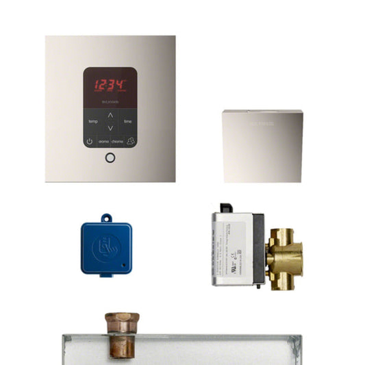 Mr. Steam- Butler Steam Generator Control Kit / Package - Square - Polished Nickel - MSBUTLER1SQ-PN