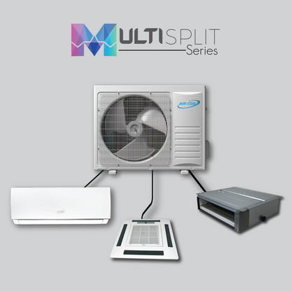 Air-Con 2 Zone 36000 BTU 21 SEER 230v Multi Split Air Conditioner - AMSCI4H4S36-2ZONE