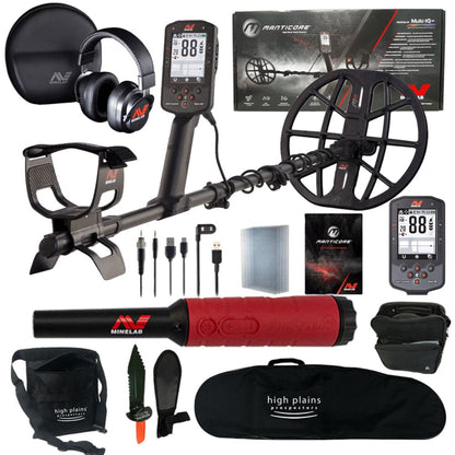 Minelab Manticore High Power Metal Detector and Pro-Find 40 Pinpointer with FREE Gear - 3228-0200-free-gear-PF40-bundle