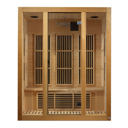 Dynamic Maxxus Saunas - Bellevue 3 Person Low EMF FAR Infrared Sauna - MX-J306-01