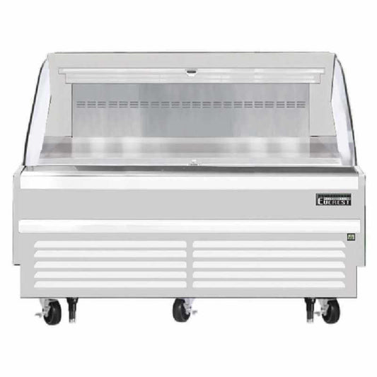 Everest Commercial 73" Open Air Display Merchandiser Refrigerator Horizontal 11.4 cu. ft. - EOMH-72-W-35-S