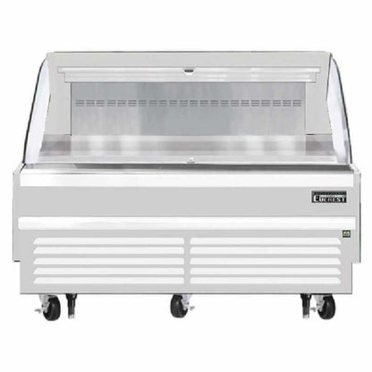 Everest Commercial 73" Open Air Display Merchandiser Refrigerator Horizontal 11.4 cu. ft. - EOMH-72-W-35-S