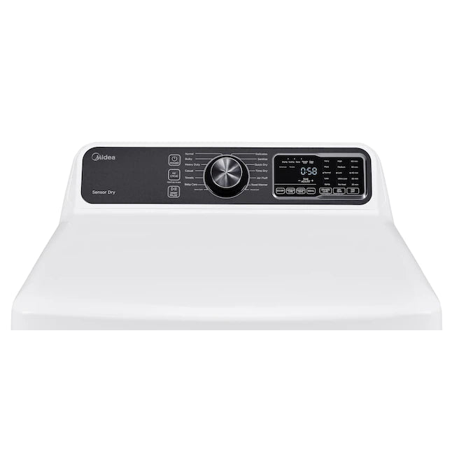 Midea 27 in. 7.5 Cu. Ft. Front Load Electric Dryer in White - MLE45N3BWW