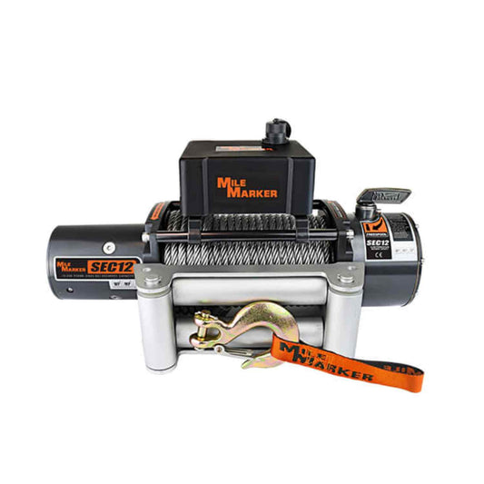 Mile Marker 12000 lb. - SEC12 Electric Winch - 76-50251BW