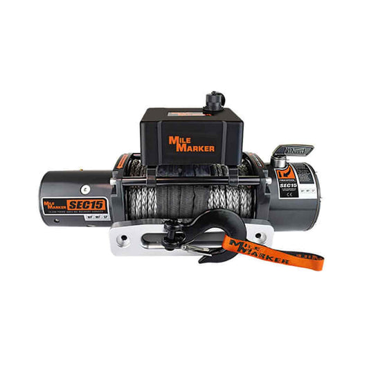 Mile Marker 12000 lb. - SEC12 Electric Winch - 76-50251BW