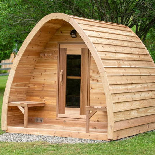 Dundalk Leisure Knotty Cedar Mini Pod Sauna - PSMINIKNE