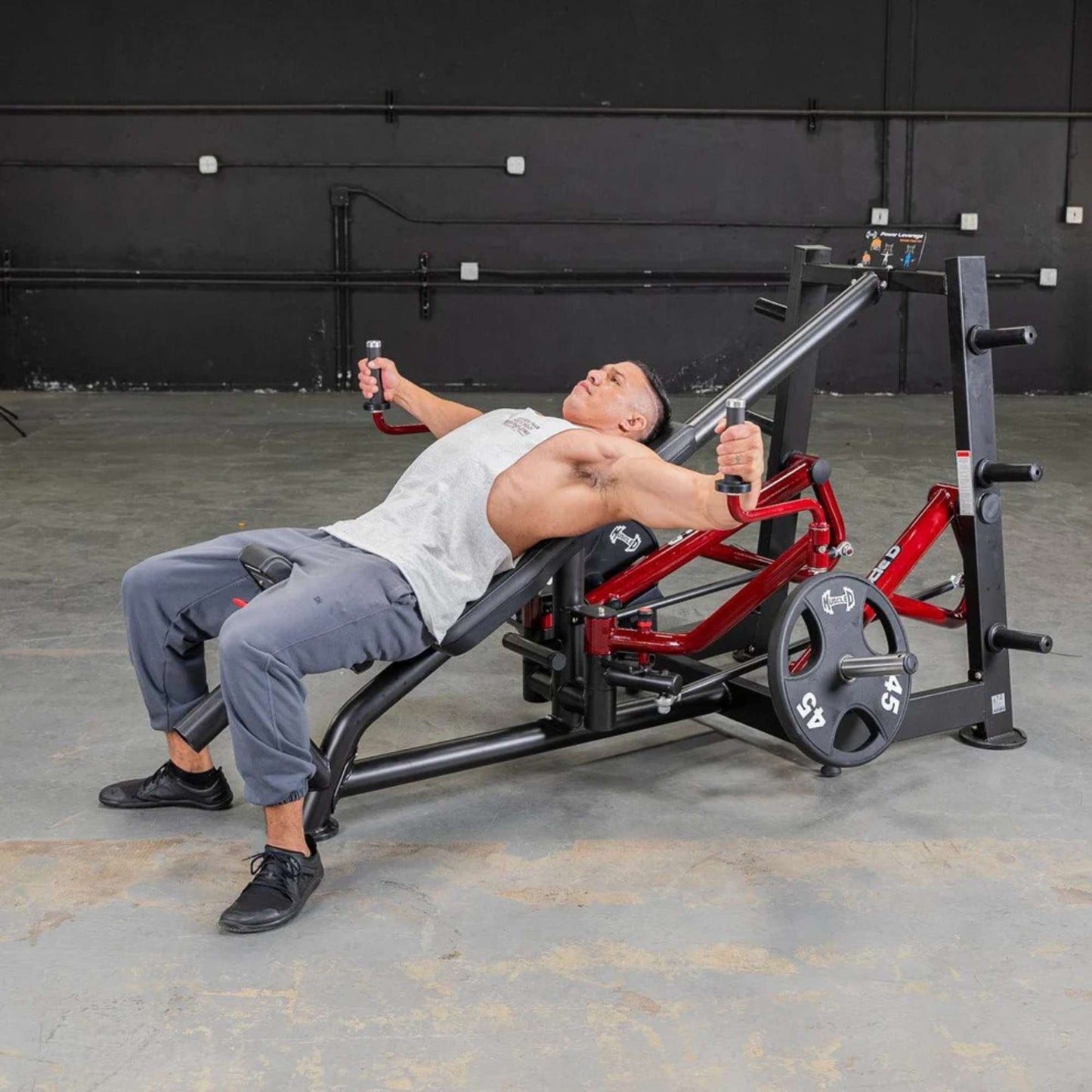 Muscle D Power Leverage V2 Decline Chest Fly and Most Muscular Machine - PL-PV2-DCF