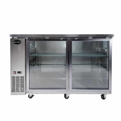 Saba - SBB-24-48GSS Commercial 48" Back Bar Refrigerator Cooler 11.8 cu. Ft - SBB-24-48GSS