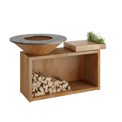 OFYR Island Corten 100 Teak Wood - OI-100-TW