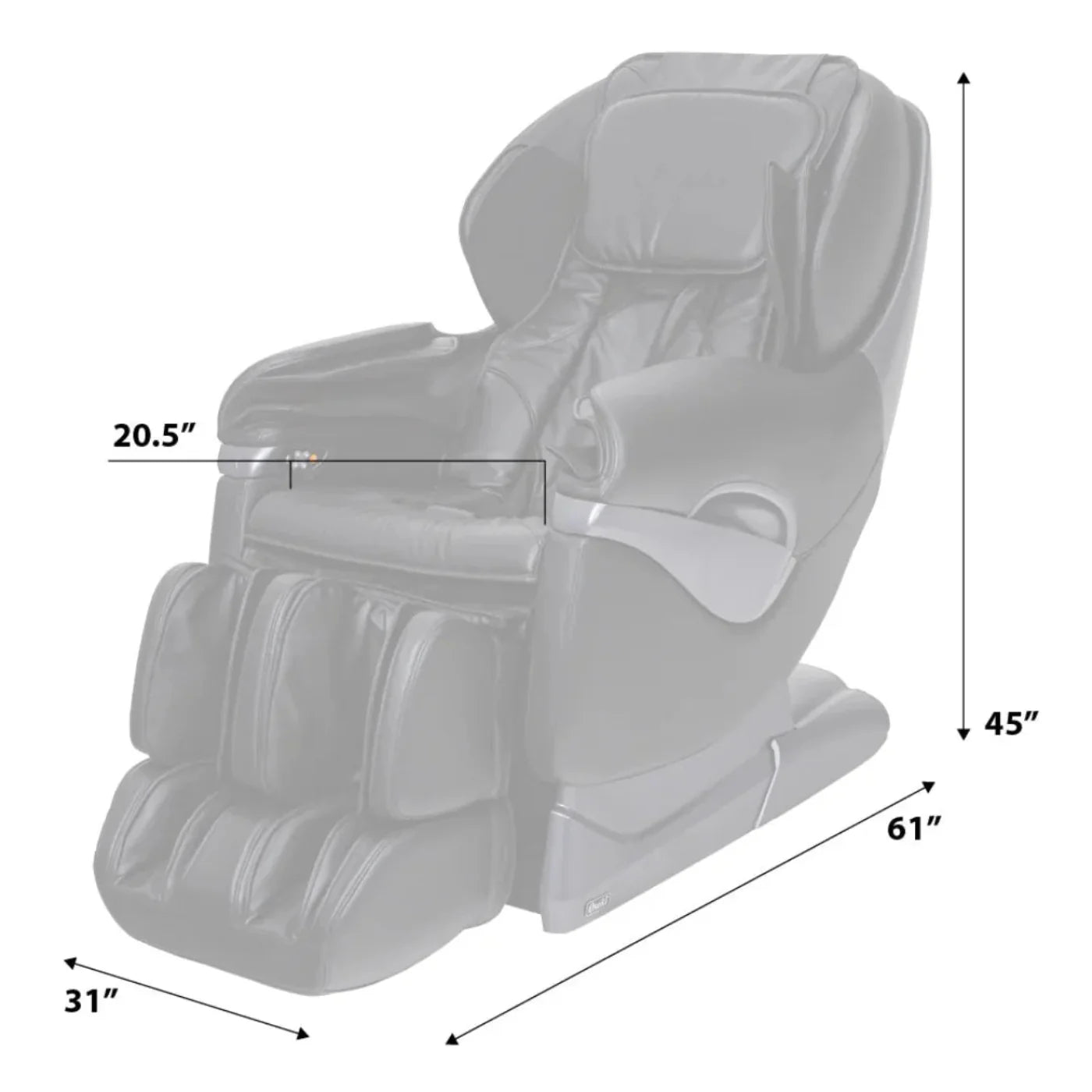 Dynamic Osaki Titan TP-8500 Massage Chair - 8500-Black