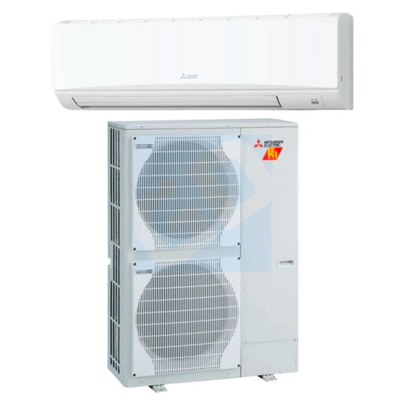 Mitsubishi 30,000 BTU Commercial Hyper Heat Wall Mounted Single Zone Heat Pump Unit (PKA-A30KA & PUZ-HA30NKA) - HA30NKA