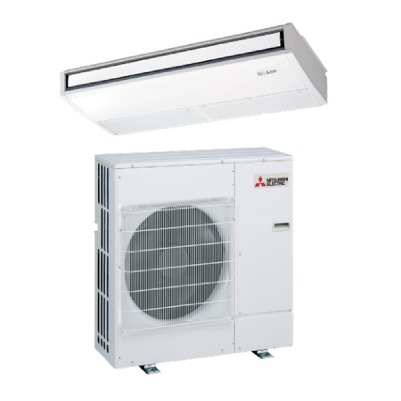 Mitsubishi 30,000 BTU Commercial Ceiling Suspended Single Zone Heat Pump Unit (PCA-A30KA7 & PUZ-A30NHA7(-BS)) - PCA-A30KA