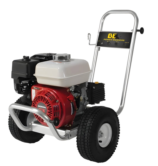 BE Power 2,500 PSI - 3.0 GPM PRESSURE WASHER WITH HONDA GX200 ENGINE - PowerGen USA - PE-2565HWACOMSP