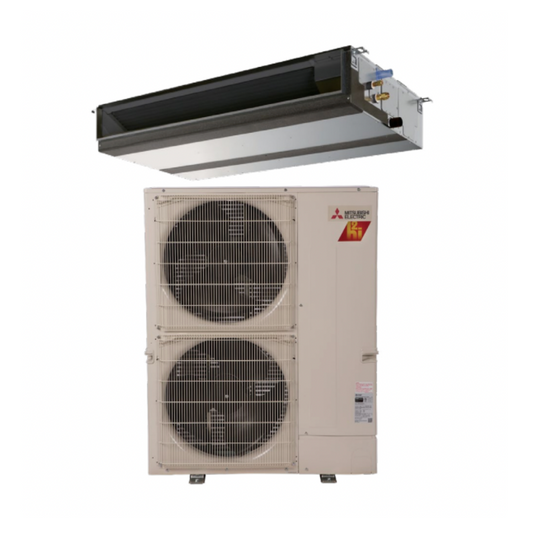 Mitsubishi 30,000 BTU Mid-Static Hyper-Heating Horizontal Ducted Unit  - PEAD-A30AA7 & SUZ-KA30NAHZ
