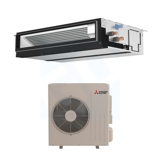 Mitsubishi PEAD-AA18NL & SUZ-AA18NLHZ 18,000 BTU 17.3 SEER2 Horizontal Ducted Hyper Heat System - R454B - PEADAA18NL/SUZAA18NLHZ